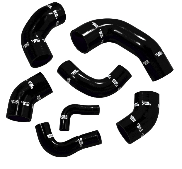 Samco Mitsubishi Lancer EVO 9 CT9A 05-07 7-teiliges Ladeluftsystem schwarz