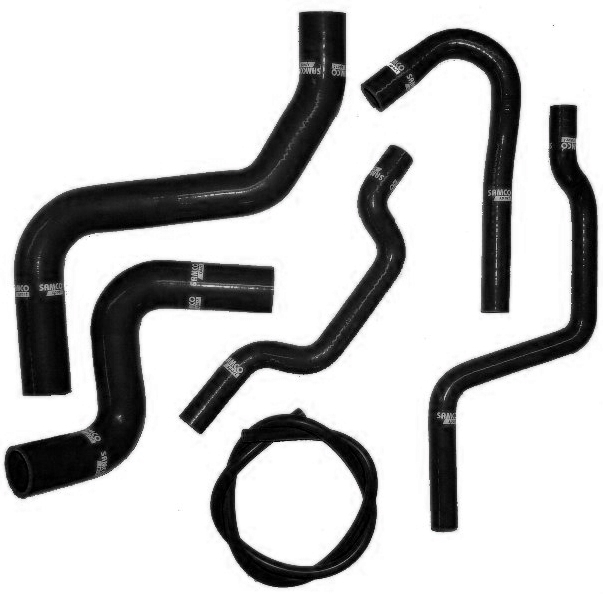 Samco Ford Probe 16v 1994-1995 6-teiliges Kühlwasser-Schlauchkit schwarz