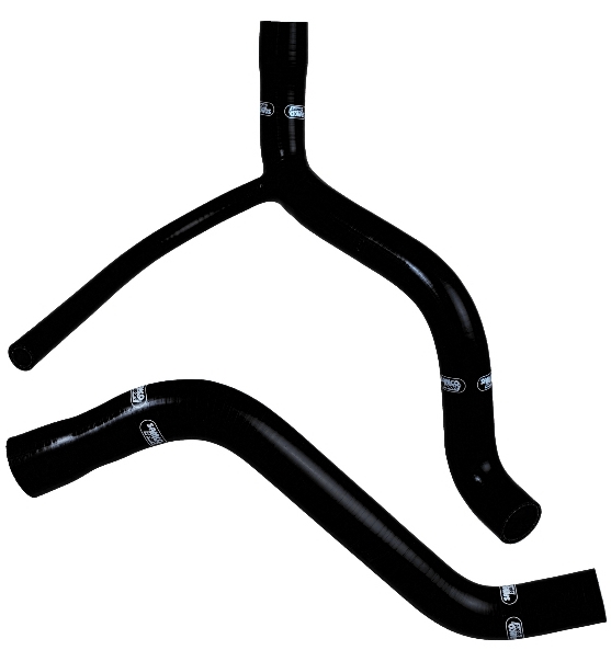 Samco Landrover 90/110 2.5L Petrol 2-teiliges Kühlwasser-Schlauchkit schwarz