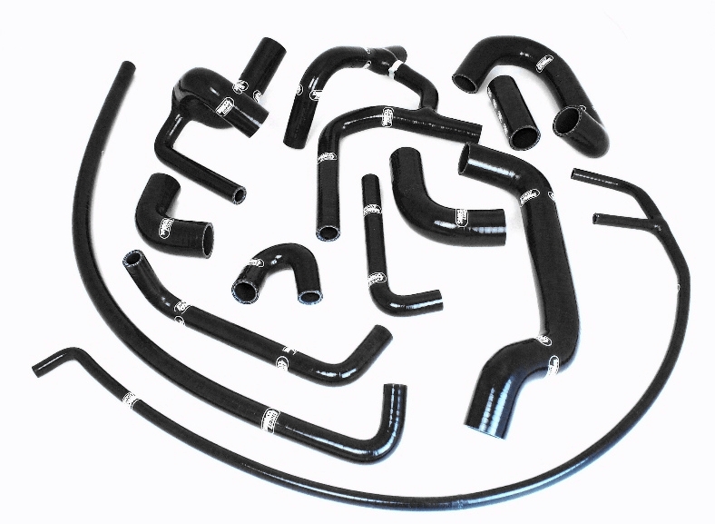 Samco Lotus Elise Series 1 LH/Drive 1996-1998 13-teiliges Kühlwasser-Schlauchkit schwarz