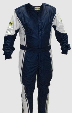 Rennoverall Beltenick Driver Gr. XS (42-44) schwarz-silber FIA 8856-2000 incl. FIA Hologrammlabel