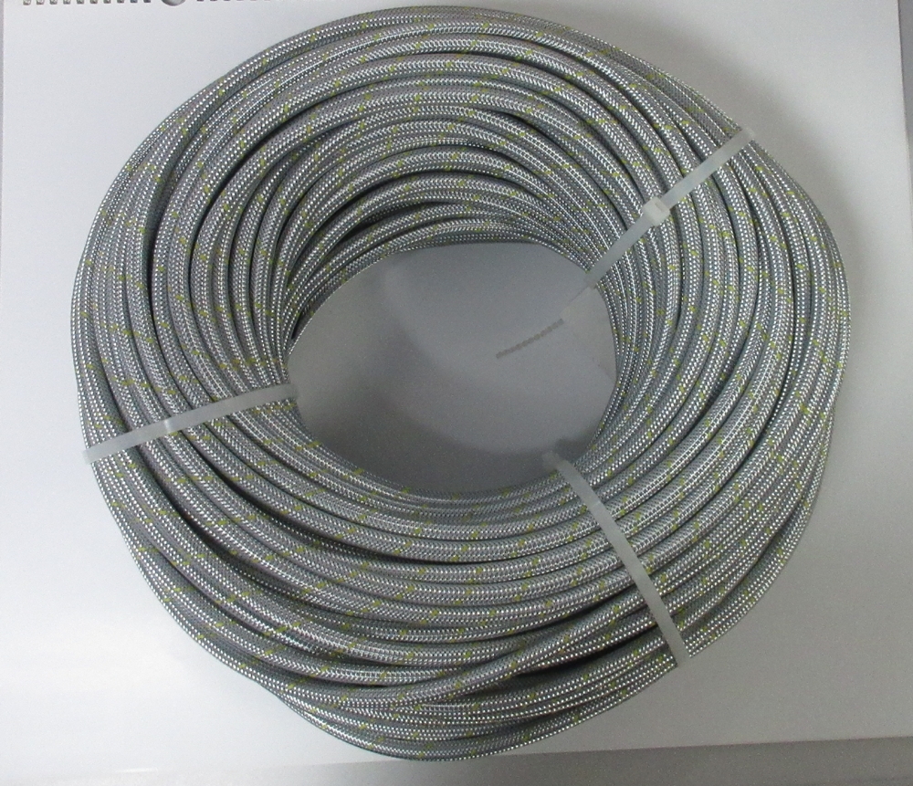 Benzinschlauch, Kraftstoffschlauch ID 8mm / 7,5mm Ummantelung Stahl verzinkt 100m am Stück