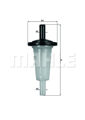 Benzinfilter, Kraftstofffilter Knecht/Mahle Knecht/Mahle KL 23 OF Dieselfilter 