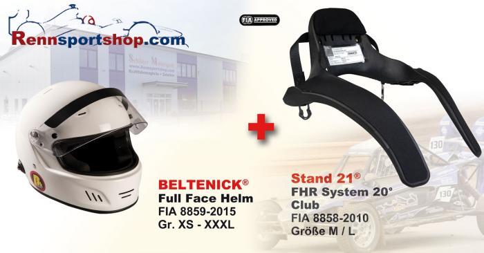 Hans Komplettangebot Full Face 
 Beltenick Kombi Angebot FHR System