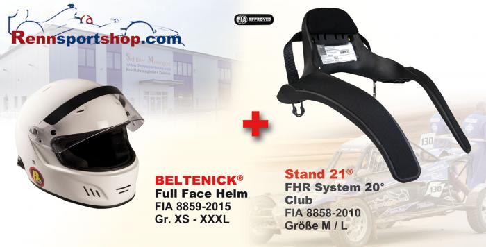 Hans Komplettangebot Full Face 
 Beltenick Kombi Angebot FHR System