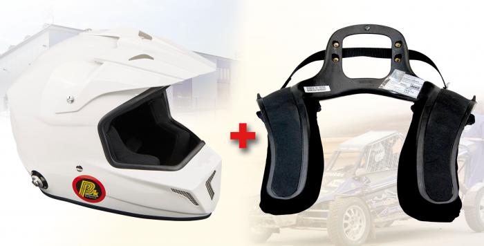 Hans Komplettangebot Offroad Helm: XL weiß Hans: L Club 3
Beltenick Kombi Angebot FHR System