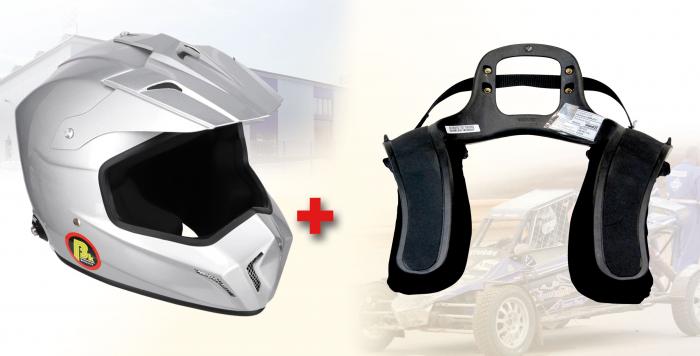 Hans Komplettangebot Offroad Helm: XL silber Hans: M Club 3
Beltenick Kombi Angebot FHR System