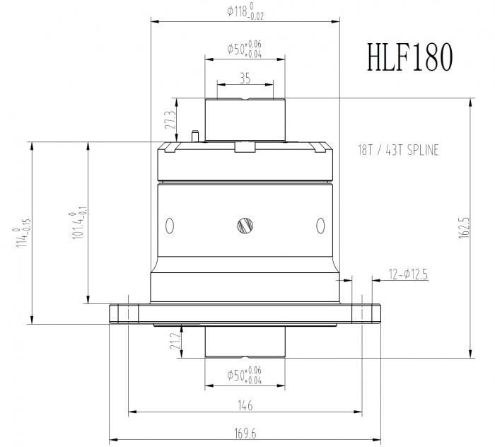 Blackline Schneckenradsperre Porsche 911/915 930
 18 Zähne Torsen System