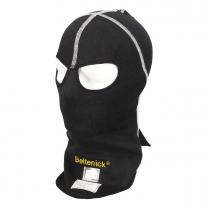 Kleine Kopfhaube Balaclava 2-lagig schwarz, Augenlöcher 
FIA 8856-2018 passend für Kinder / Jugendliche Beltenick 