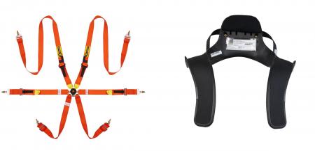 Stand 21 FHR System Gr.L (Kragenweite ab 42cm) 
 mit Beltenick Hyperlight Gurt (orange)